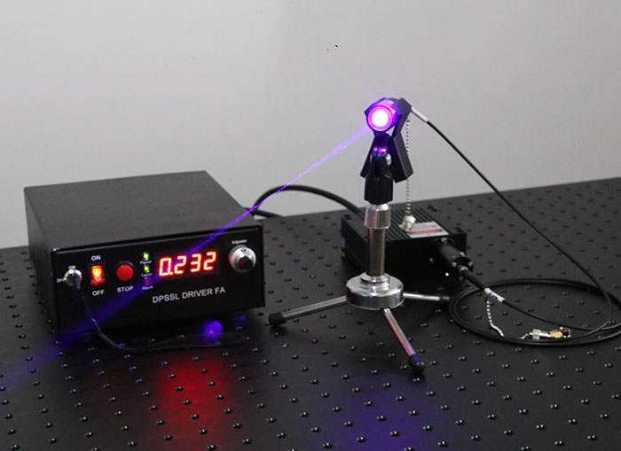 405nm 1500mW Blue-violet Fiber Coupled Laser Lab Laser System